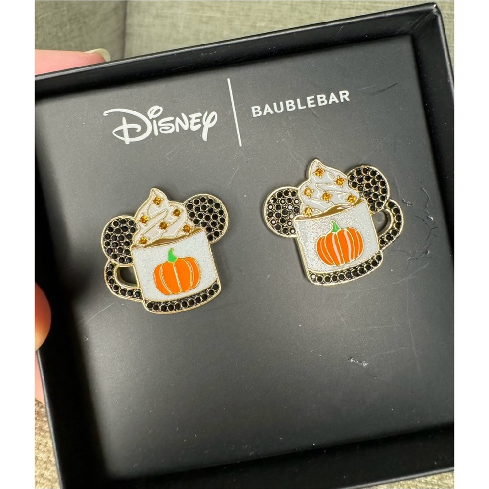 Disney X BaubleBar Mickey Pumpkin Spice Latte Earrings - Picture 2 of 4